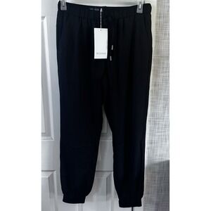 Wildfang Women's Black The Empower Drawstring Pants Pockets New Jogger Small BBB